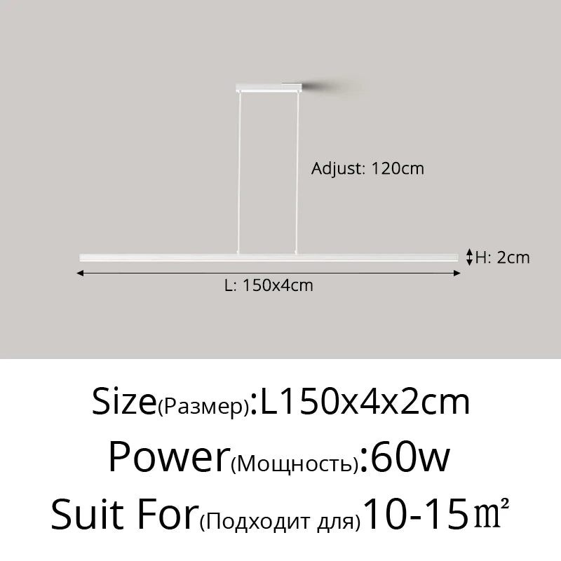 Linear LED Island Pendant
