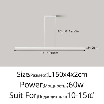 Linear LED Island Pendant