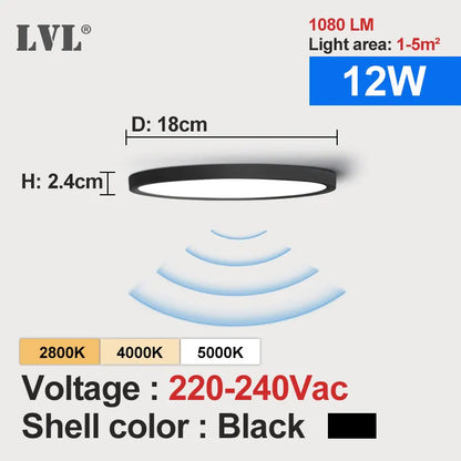 Radar Sensor Ceiling Light