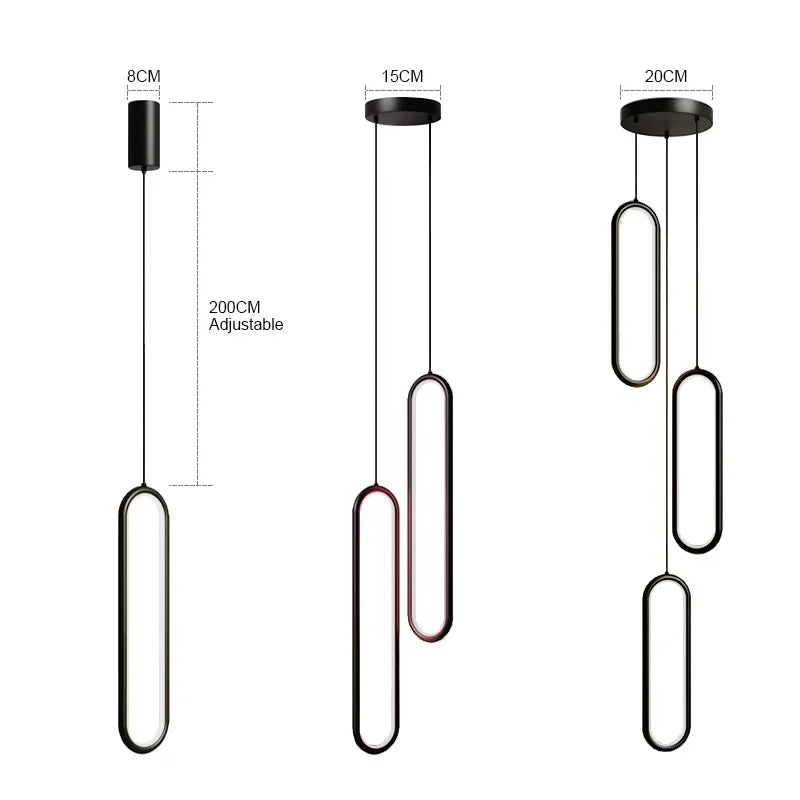 LuminaSphere: Modern LED Chandelier Pendant Light