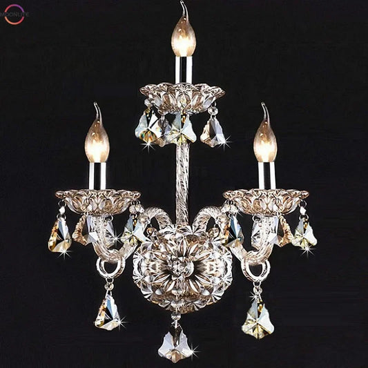 Elegance Crystal Wall Sconce - European Bedroom Light
