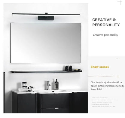 LED Mirror Lights Wall Lamps Recharge