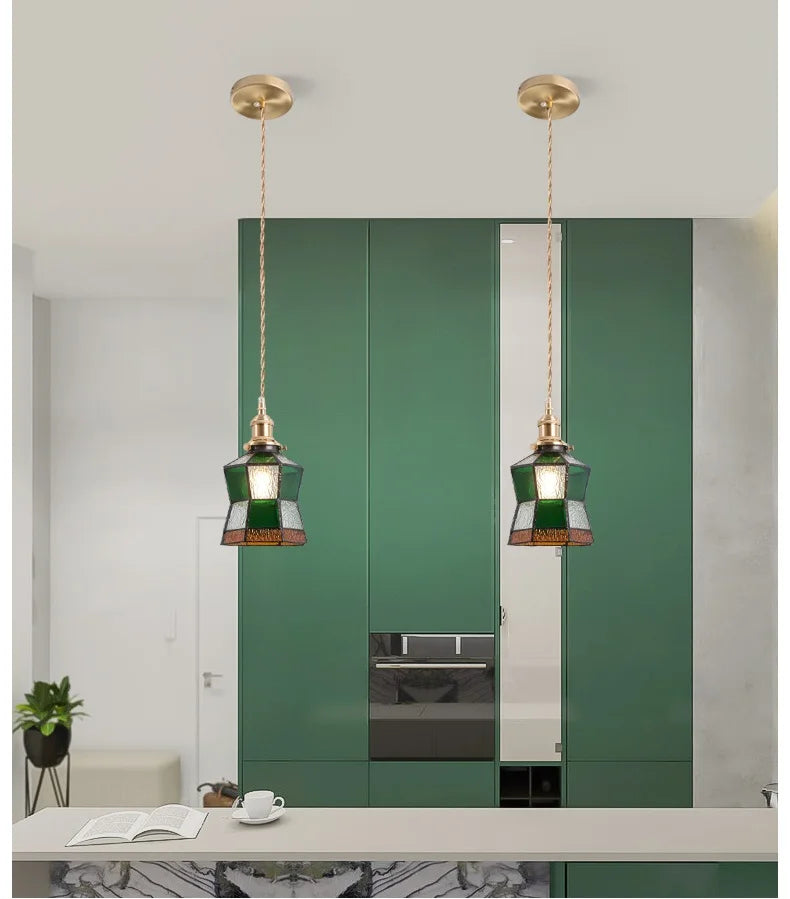 IWHD Nordic Glass LED Pendant Lights Fixtures