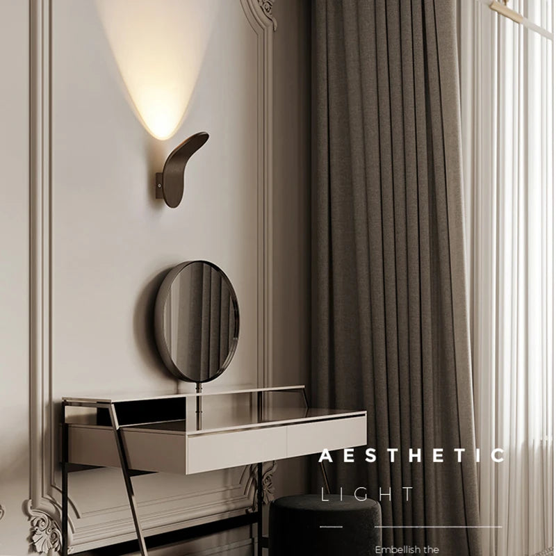 Gold Aura Minimalist Wall Sconce for Indoor Spaces