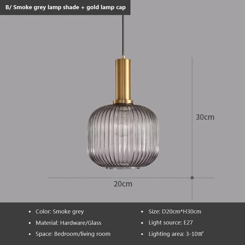 Smoked Glass Pendant