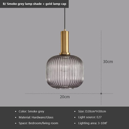 Smoked Glass Pendant