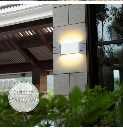 AquaGlow Modern LED Wall Lamp - Outdoor/Indoor Light
