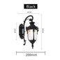 RetroGlow Waterproof Wall Lamp for Outdoor Spaces