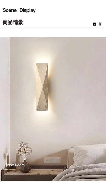 Natural Stone LED Wall Lamp