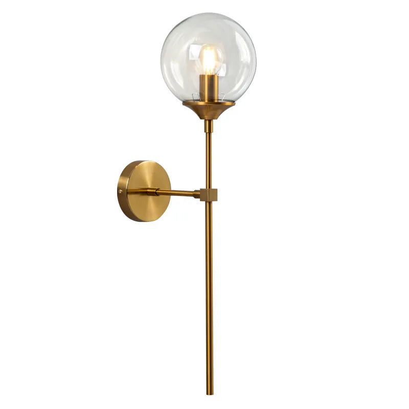Golden Orb Wall Sconce
