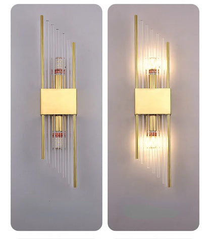 Crystal Bedside Wall Lamp