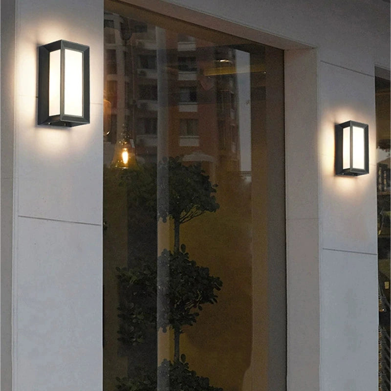Modern Black LED Outdoor Wall Sconce