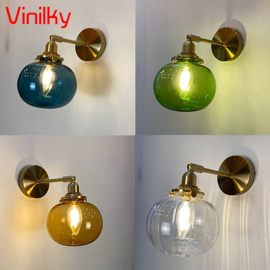 GlassSphereLED Wall Sconce