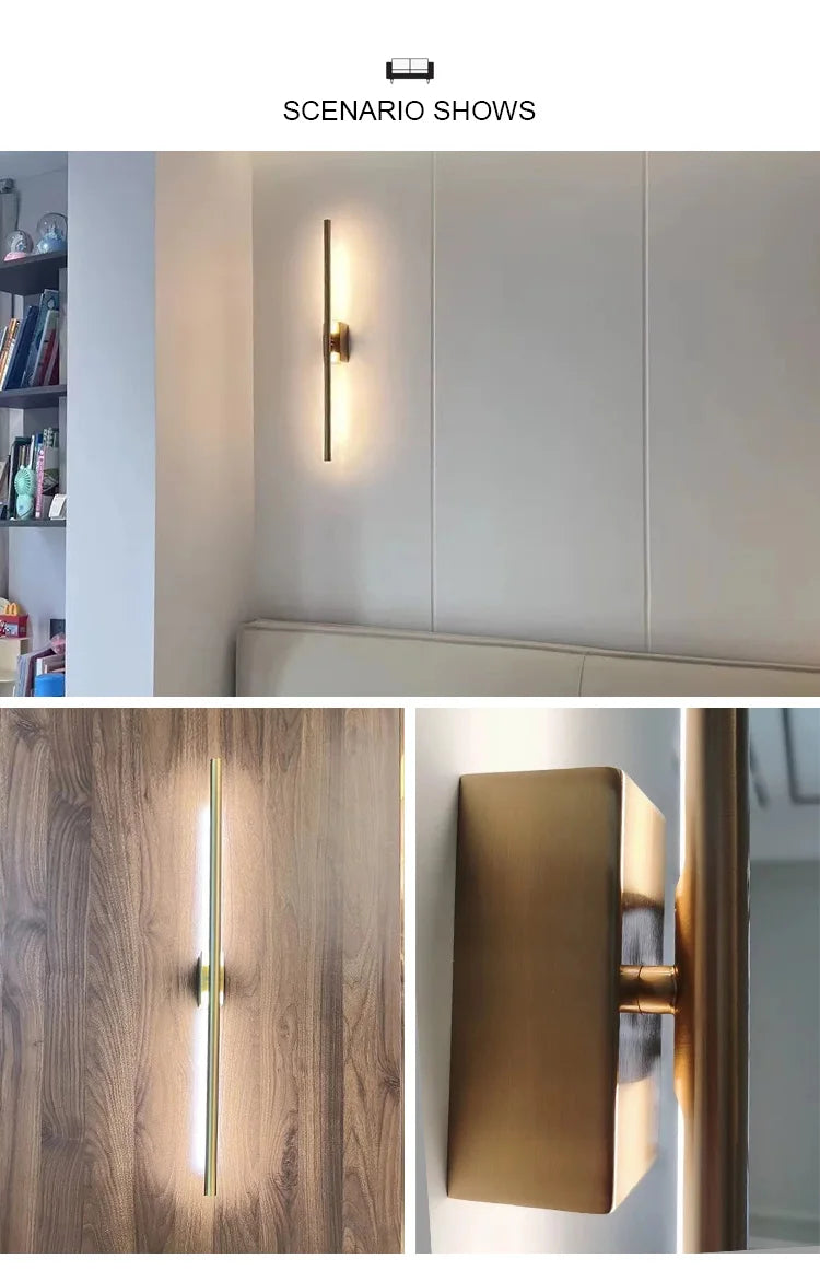 Black Nordic LED Sconce