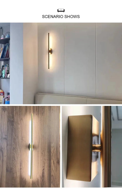 Black Nordic LED Sconce