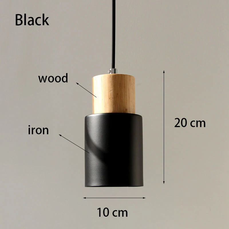 Wood and Metal Mini Pendant