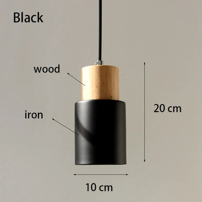 Wood and Metal Mini Pendant