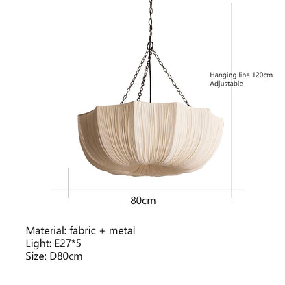 Wabi-Sabi Fabric Chandelier