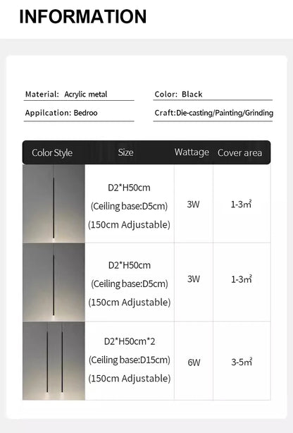 LED Bedside Chandelier Lights