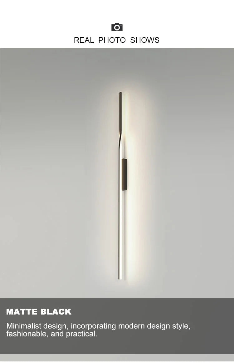 Elegant Black LED Wall Sconce for Modern Spaces