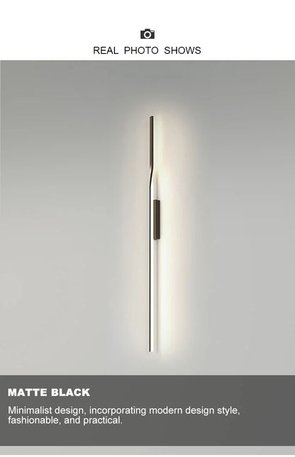 Elegant Black LED Wall Sconce for Modern Spaces