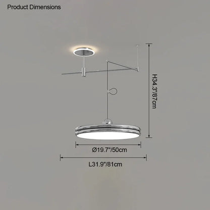 EyeCare Round Rotatable Dining Glam Light