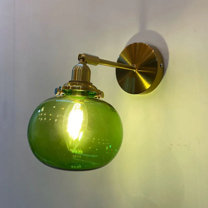 GlassSphereLED Wall Sconce