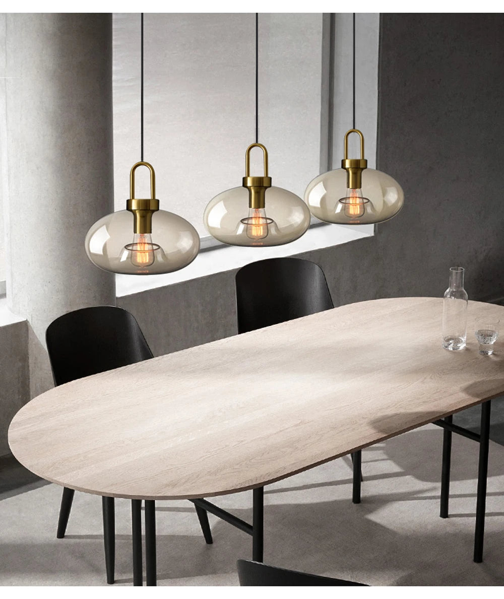 Nordic Glass Pendant Light Modern Loft Hanging Lustre