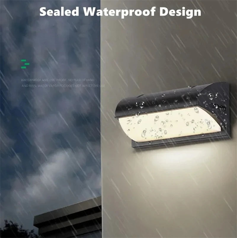 Modern Black LED Outdoor Wall Sconce