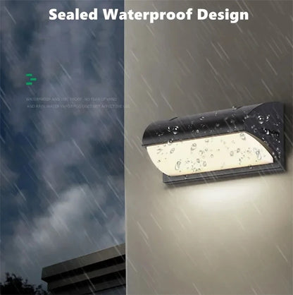 Modern Black LED Outdoor Wall Sconce