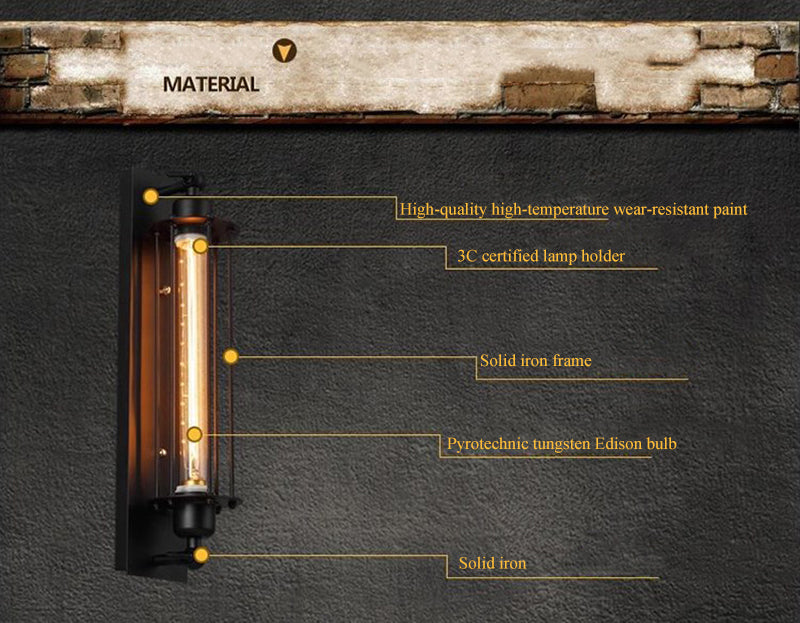 Retro Iron Wall Light