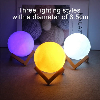 Galactic Moon Glow: Kids' Night Light Delight