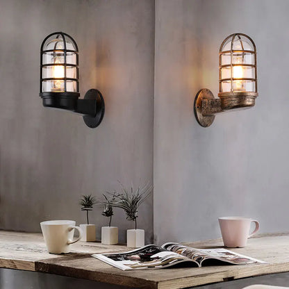 Rustic Glow: Outdoor Waterproof Wall Lamp
