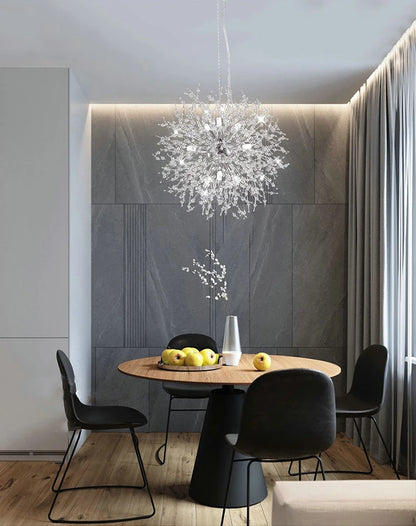 Dandelion Crystal LED Pendant