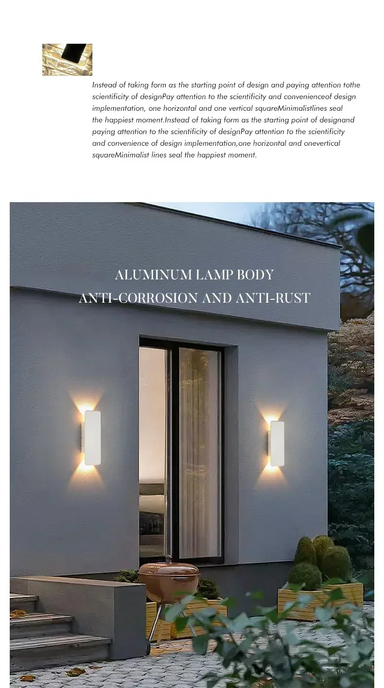 Waterproof Wall Lights - 18W LED