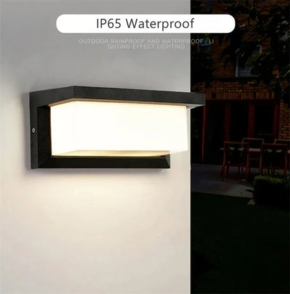Modern Black LED Outdoor Wall Sconce