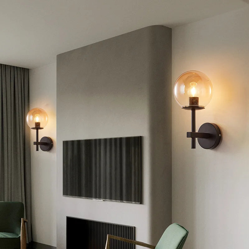Nordic Glow: Sphere LED Wall Sconce Light