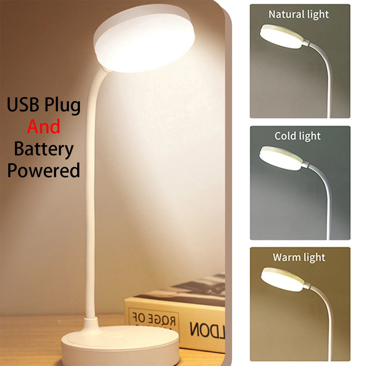 RechargeLight 3L Dimmable USB Touch Lamp