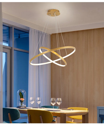 Iron Ring Ceiling Chandelier