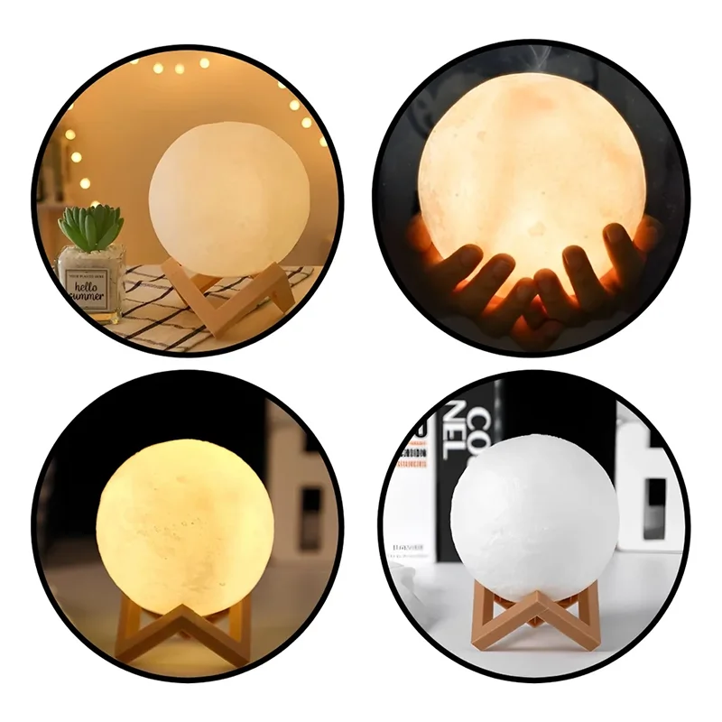 Galactic Moon Glow: Kids' Night Light Delight