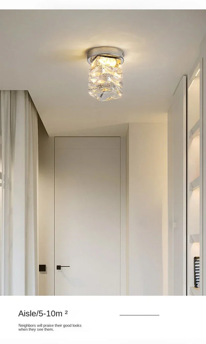 Crystal Round Double Layer Chandelier