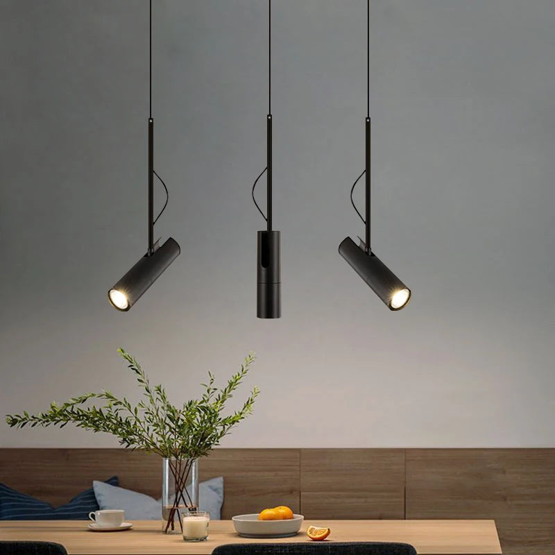 Nordic Glow: Minimalist LED Spotlights Chandelier