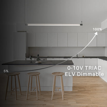 Clear Tube LED Pendant Light