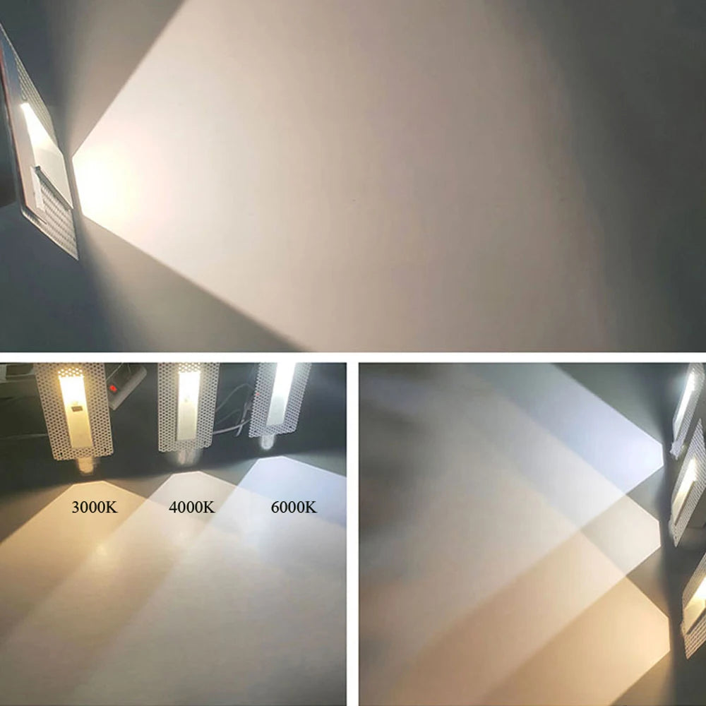 Frameless LED Stair Lamps with Motion Sensor