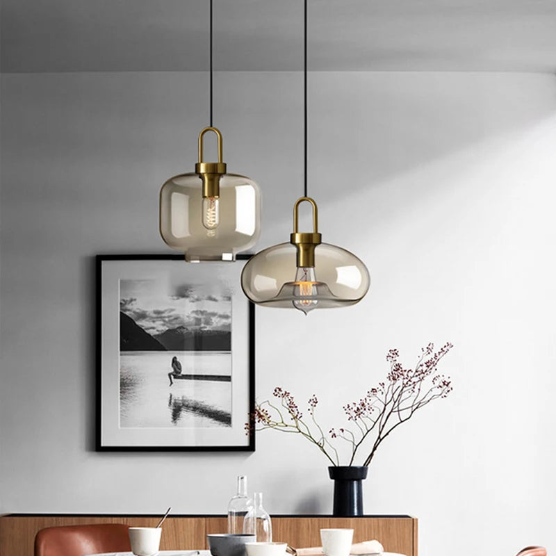 WADBTY Nordic Glass Pendant Light