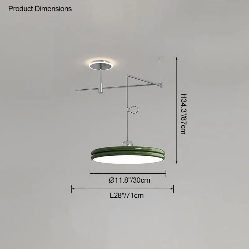 EyeCare Round Rotatable Dining Glam Light