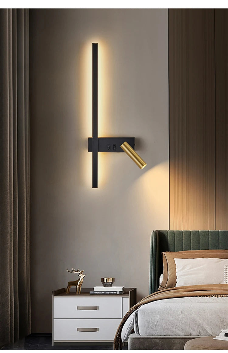 Nordic Bedside Wall Lamp