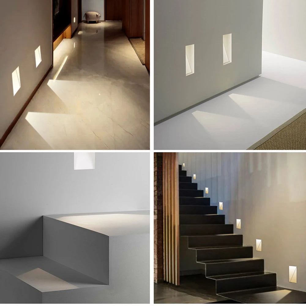 Frameless LED Stair Lamps with Motion Sensor