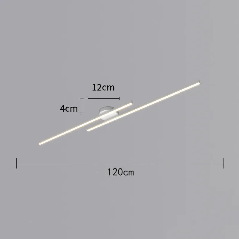 AluGlow Modern LED Ceiling Lamp - Stylish Indoor Light
