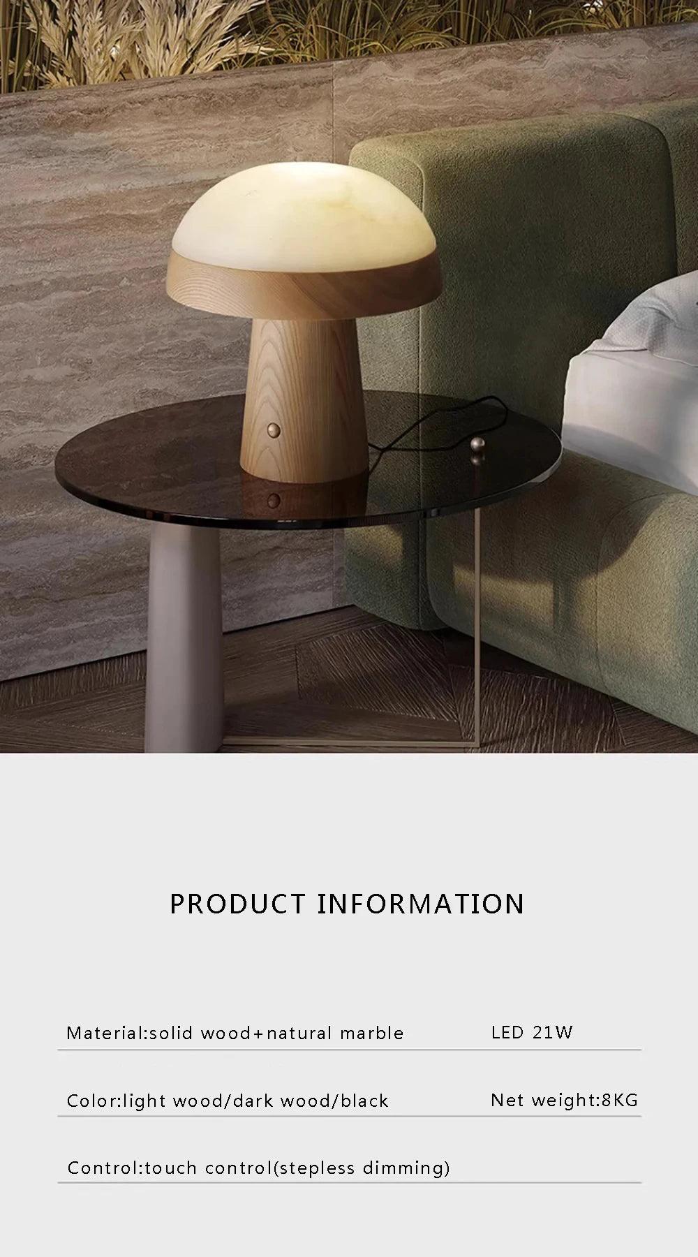 WoodMarb Glow: Sleek LED Desk Lamp